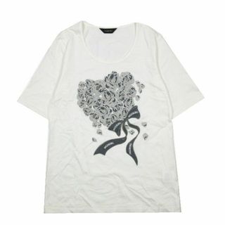 インゲボルグ(INGEBORG)のインゲボルグ INGEBORG Tシャツ カットソー リボン花柄 装飾 3(Tシャツ(半袖/袖なし))