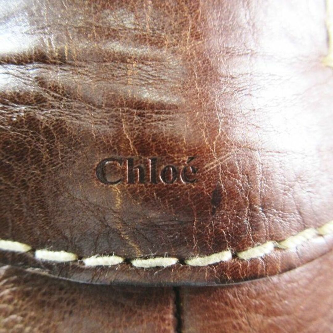 Chloe(クロエ)のクロエ CHLOE ロングブーツ チャンキーヒール ハイヒール アーモンドトゥ  レディースの靴/シューズ(ブーツ)の商品写真