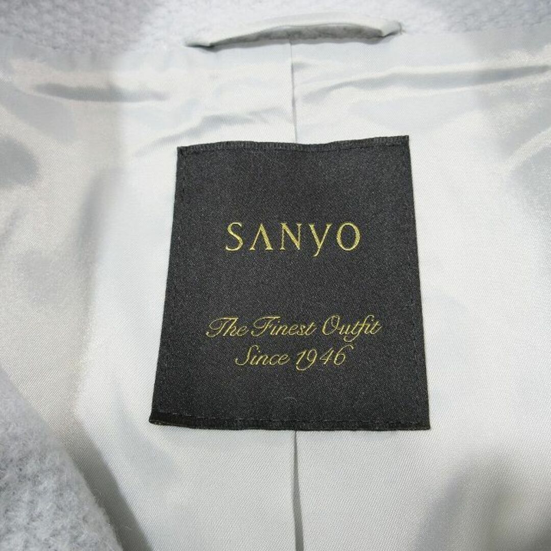 other(アザー)のSANYO COAT ステンカラーコート ロング丈 40 ライトブルー レディースのジャケット/アウター(その他)の商品写真