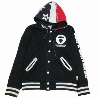 BAPE シャーク ジャケット レディース XS ブラック X ホワイト