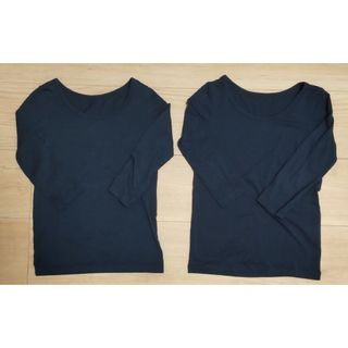 ユニクロ(UNIQLO)の【nico♡様 専用】ユニクロ ヒートテックUネックT（9分袖）【110】2点(Tシャツ/カットソー)