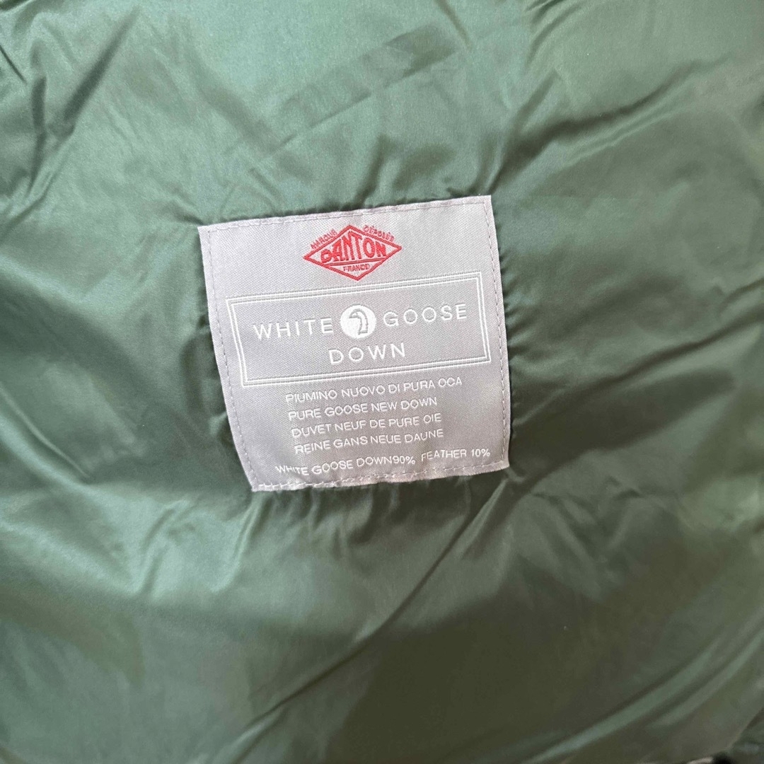 DANTON(ダントン)の新品　DANTONダントン　ダウンフードジャケット　サイズＬ　グリーン メンズのジャケット/アウター(ダウンジャケット)の商品写真