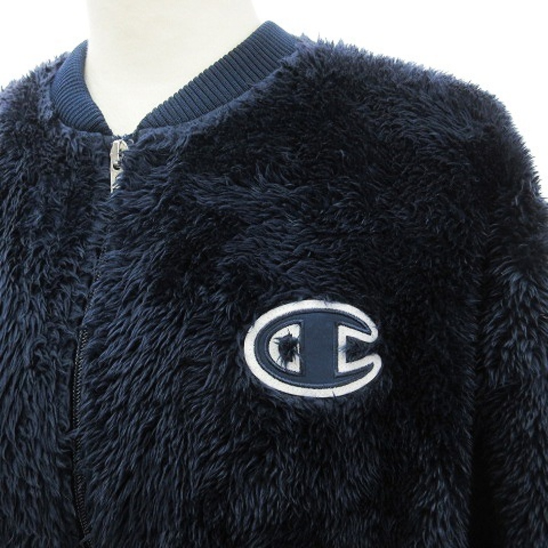 Champion(チャンピオン)のチャンピオン 18FW フリースジャケット ミドル丈 ネイビー M ■SM0 レディースのジャケット/アウター(その他)の商品写真