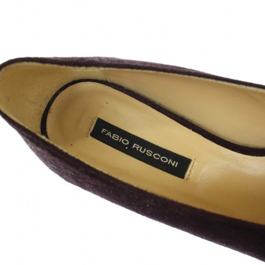 FABIO RUSCONI(ファビオルスコーニ)のファビオルスコーニ パンプス ポインテッドトゥ スエード 35 22cm 茶 レディースの靴/シューズ(ハイヒール/パンプス)の商品写真