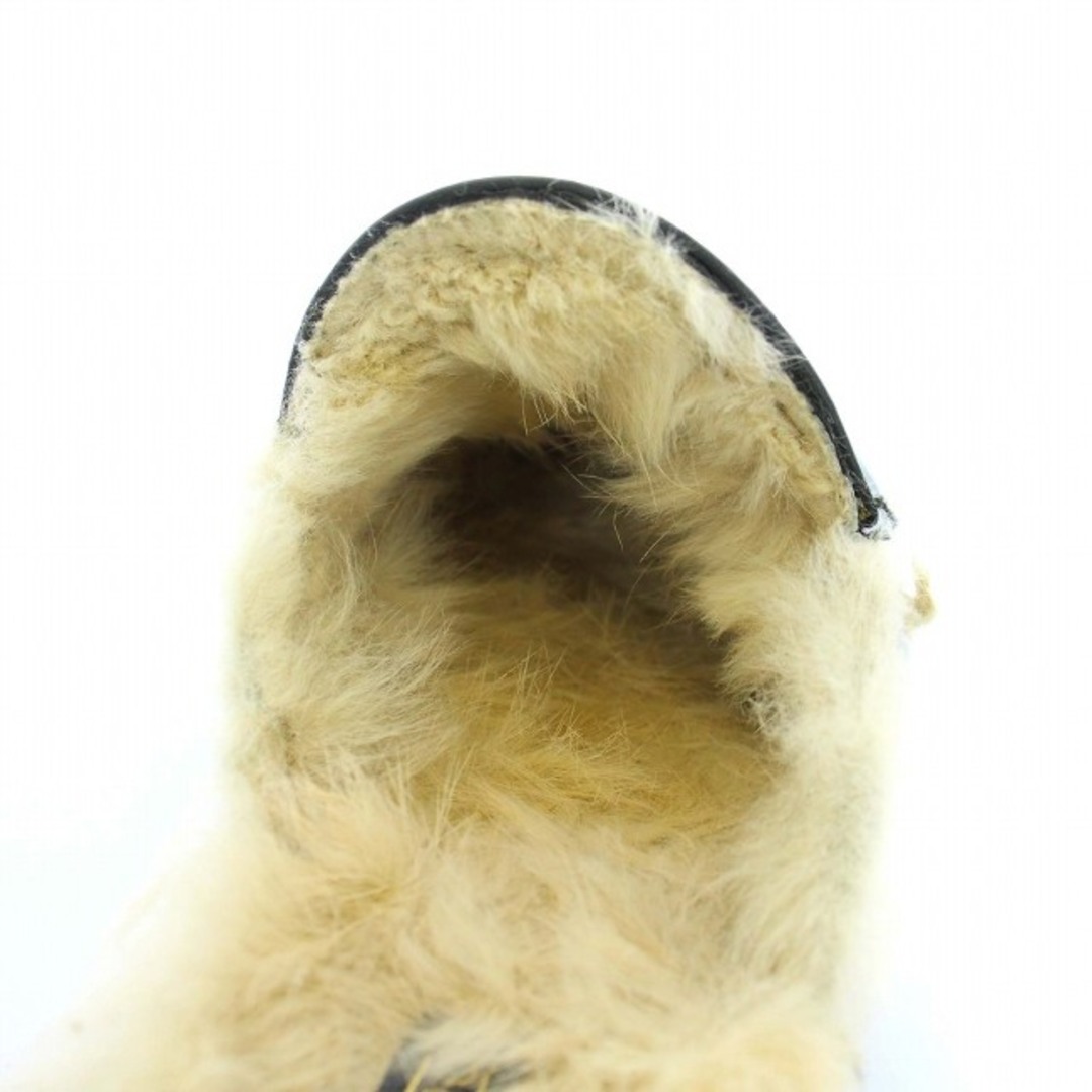 カミナンド ドゥーズィエムクラス 17AW BIT FUR サボサンダル 黒 レディースの靴/シューズ(サンダル)の商品写真