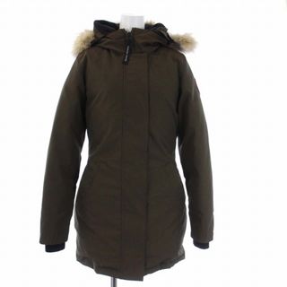 カナダグース(CANADA GOOSE)のカナダグース ビクトリアパーカ ダウンコート コヨーテファー 3037JLI(ダウンコート)