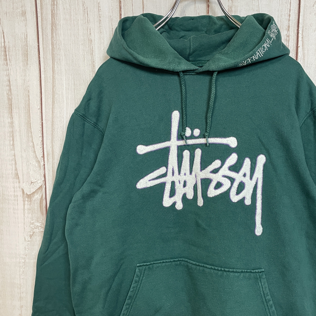 STUSSY ロゴパーカー　L