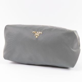 【Aランク】PRADA プラダ 巾着ポーチ 1NA369 ナイロン レザー NERO ブラック 黒 コスメポーチ レディース アウトレット【ISEYA】