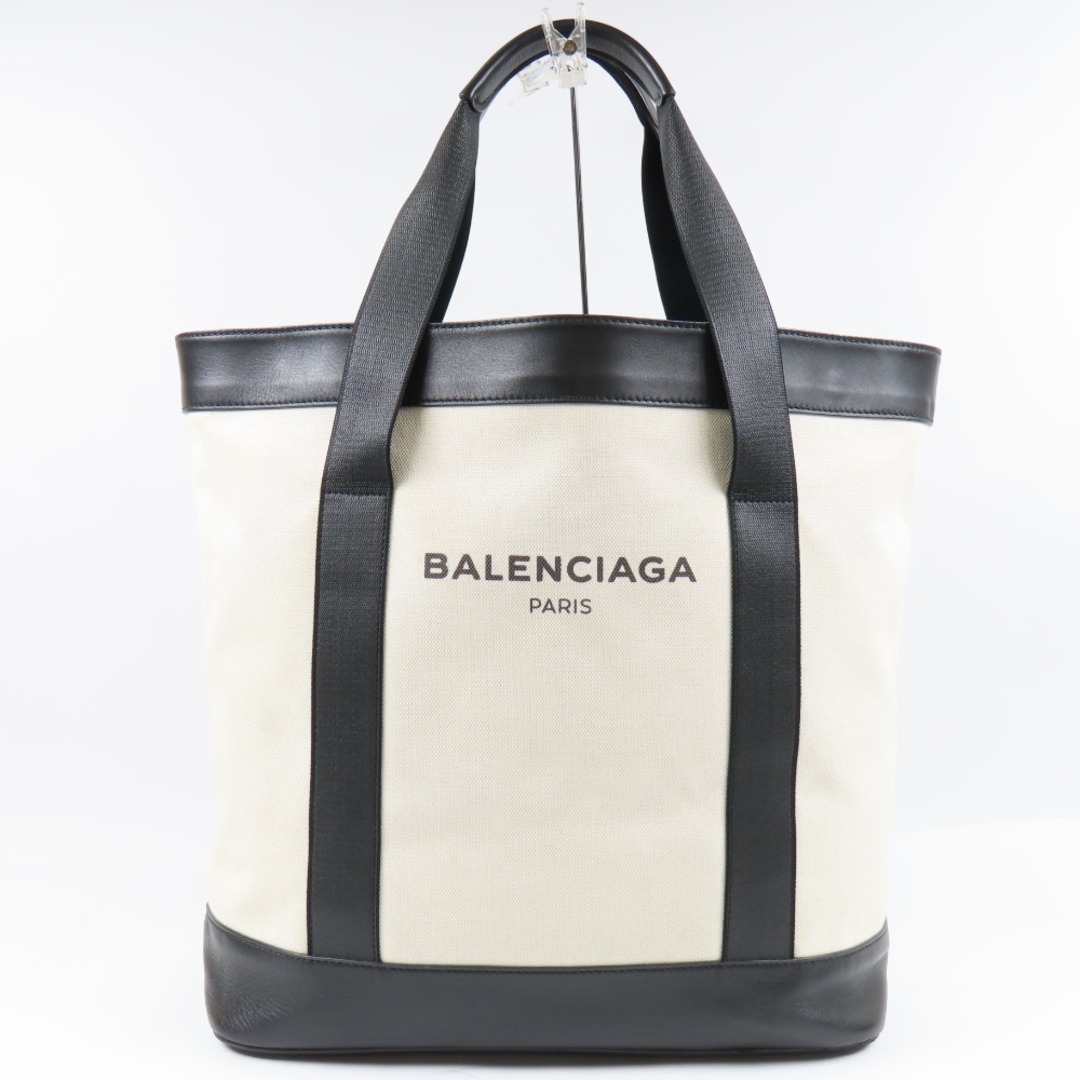 美品 BALENCIAGA バレンシアガ ネイビートート ハンドバッグ メンズ トートバッグ レザー/キャンバス ホワイト レディース【中古】 |  フリマアプリ ラクマ