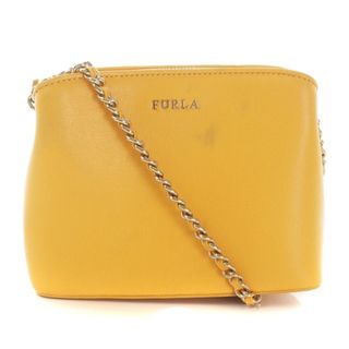 フルラ(Furla)のフルラ TESSA XS ショルダーバッグ レザー チェーン ロゴ 黄 イエロー(ショルダーバッグ)