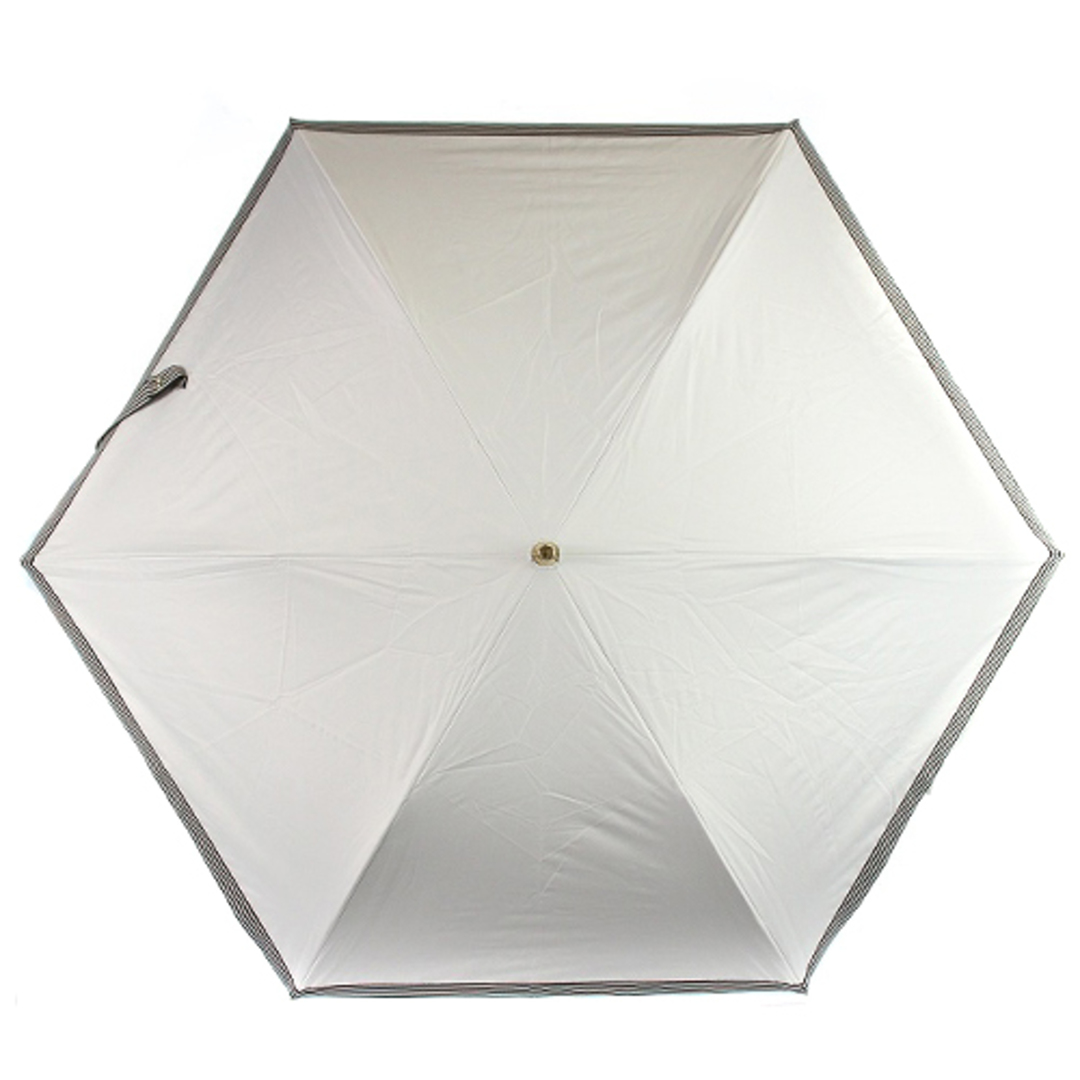 ビューランス グログランリボン晴雨兼用傘 遮熱 遮光 白 黒ファッション小物