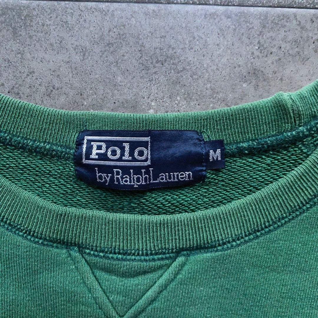 POLO RALPH LAUREN - 90s ラルフローレン スウェット グリーン M