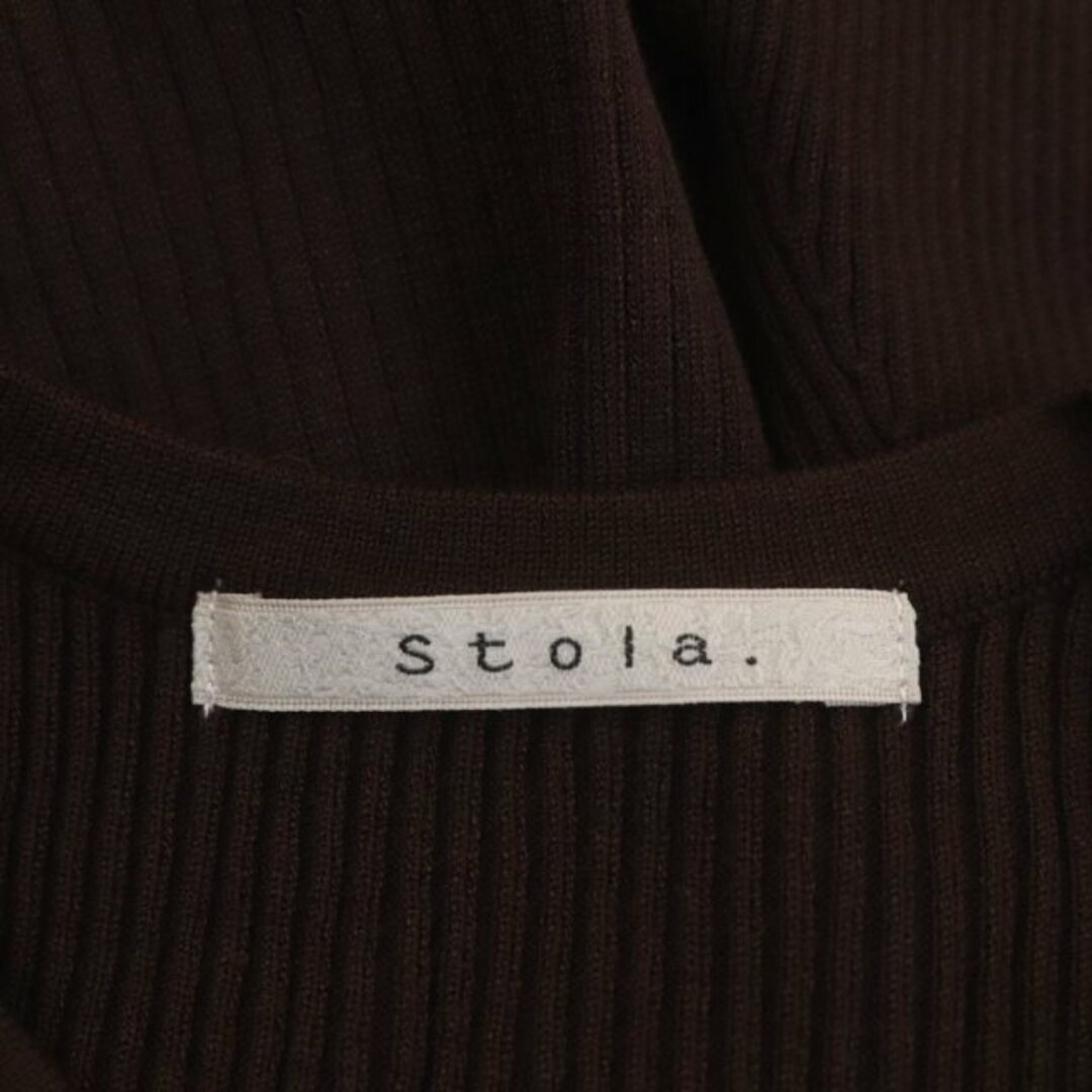 Stola.(ストラ)のストラ 23AW ベルスリーブニットプルオーバー カットソー 長袖 F 茶 レディースのトップス(ニット/セーター)の商品写真