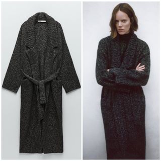 ZARA - ザラ 着物スリーブ 刺繍フラワーパッチワーク ベルベット ZARA - ザラ 着物スリーブ 刺繍フラワーパッチワーク ベルベット