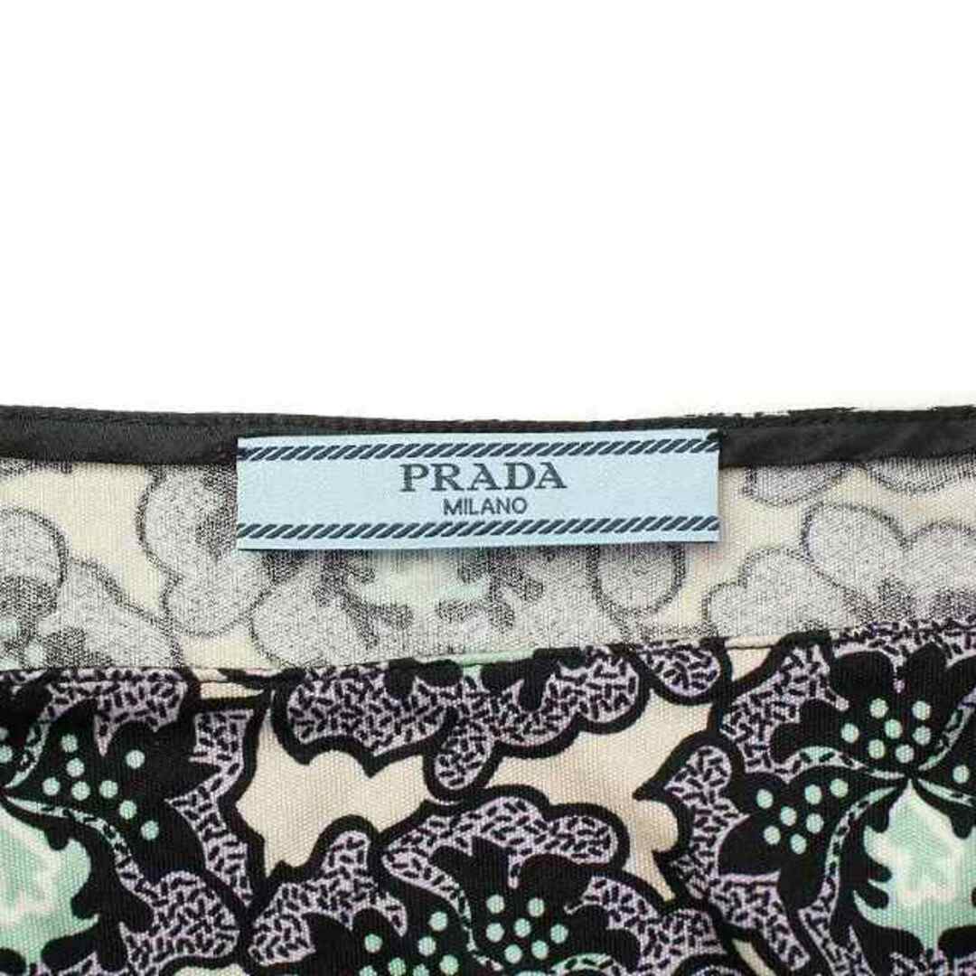 PRADA(プラダ)のプラダ カットソー 五分袖 スクエアネック ベルト付き 36 S マルチカラー レディースのトップス(その他)の商品写真