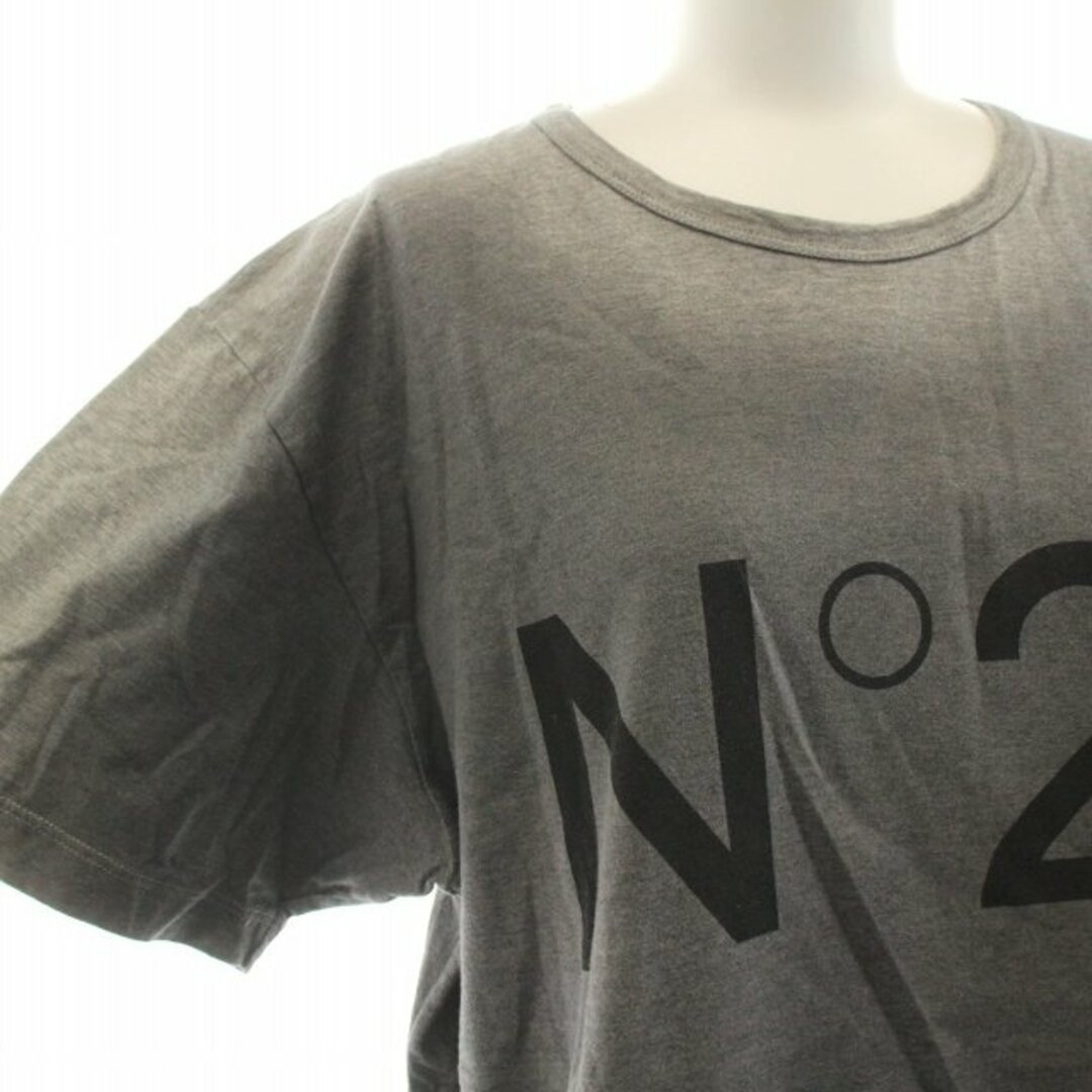 N°21(ヌメロヴェントゥーノ)のヌメロヴェントゥーノ N°21 Tシャツ カットソー グラデーション M グレー レディースのトップス(Tシャツ(半袖/袖なし))の商品写真