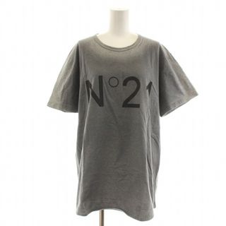 ヌメロヴェントゥーノ(N°21)のヌメロヴェントゥーノ N°21 Tシャツ カットソー グラデーション M グレー(Tシャツ(半袖/袖なし))