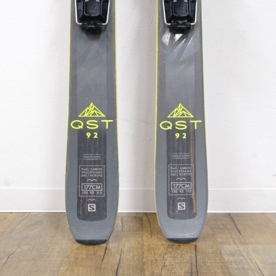 表記サイズ重量実測サロモン SALOMON 山スキー QST 92 177cm センター92mm ビンディング Guardian16 ツアー ツーリング バックカントリー BC