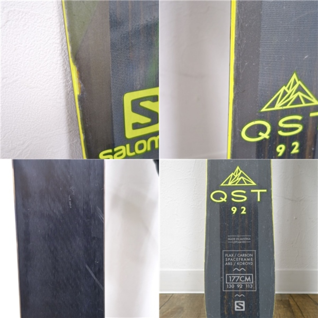 表記サイズ重量実測サロモン SALOMON 山スキー QST 92 177cm センター92mm ビンディング Guardian16 ツアー ツーリング バックカントリー BC