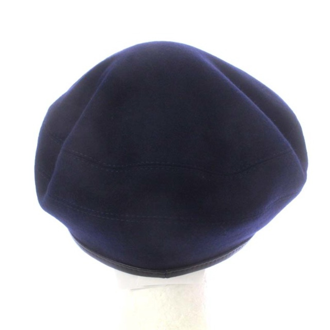 レディースエルメス 202016N Saint-Honore beret 58 紺