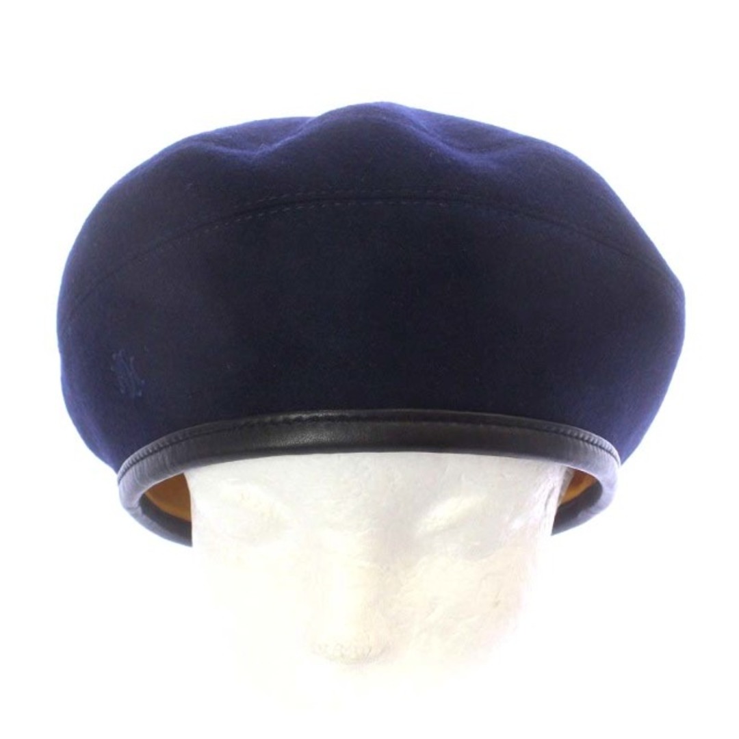 Hermes(エルメス)のエルメス 202016N Saint-Honore beret 58 紺 レディースの帽子(ハンチング/ベレー帽)の商品写真