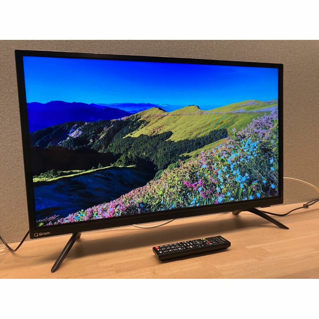 山善(ヤマゼン)の内蔵録画可　未使用に近い！山善 32型　テレビ　QRCH-32W2K　20年製 スマホ/家電/カメラのテレビ/映像機器(テレビ)の商品写真