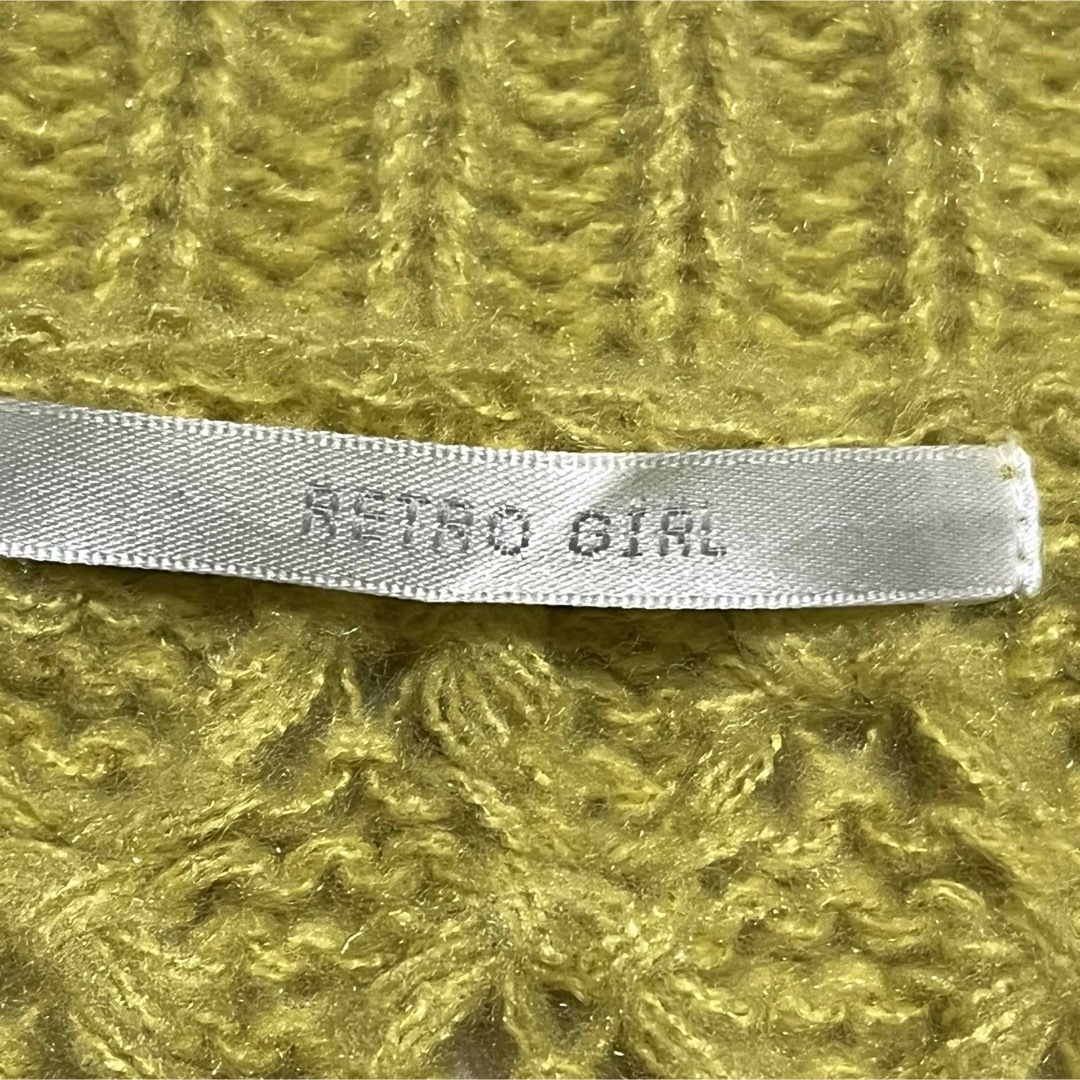 RETRO GIRL(レトロガール)の大特価　レトロガール　RETRO GIRL♡ニットセーター　黄色系　F 即発送 レディースのトップス(ニット/セーター)の商品写真