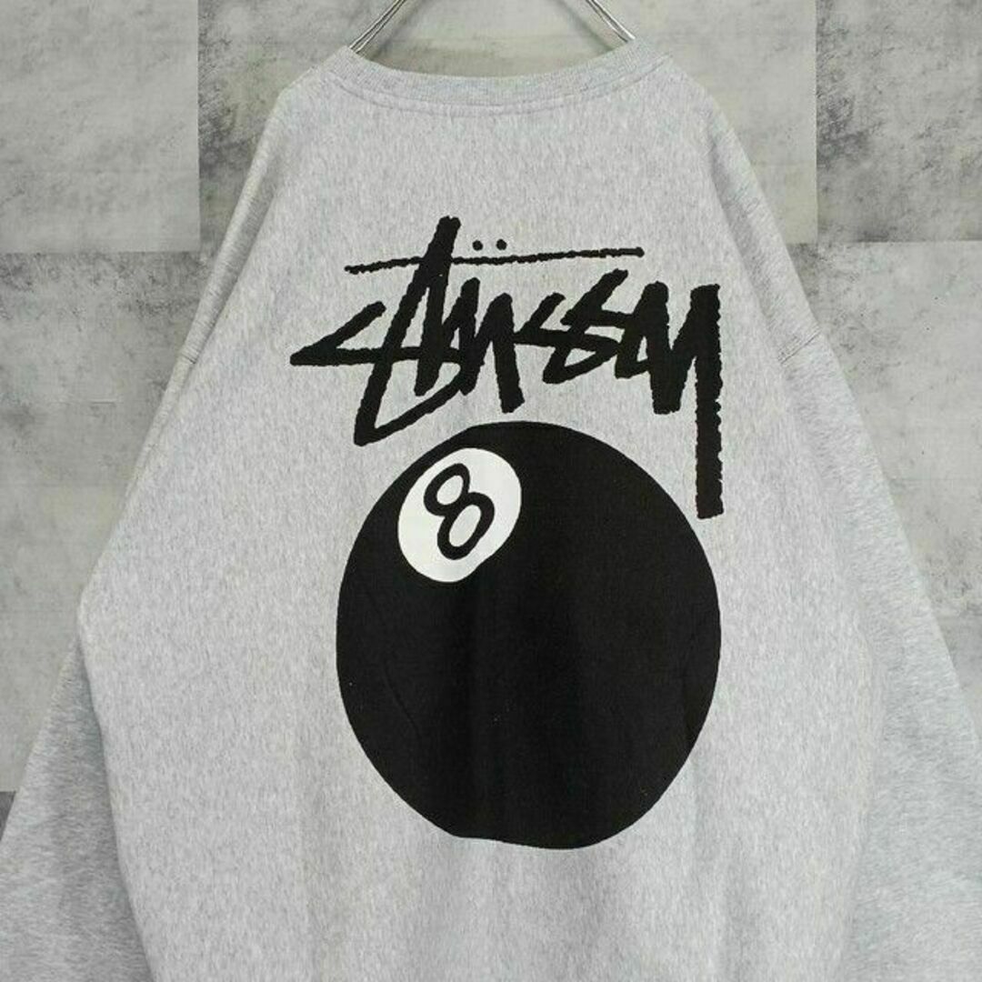 ✨即完売モデル✨ stussy 8ボール バックプリント 入手困難 スウェット