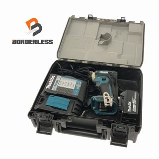 マキタ(Makita)の☆中古品☆makita マキタ 18V 充電式インパクトドライバー TD172D 青/ブルー 6.0Ahバッテリー1個(BL1860B) 充電器 ケース 80946(工具)