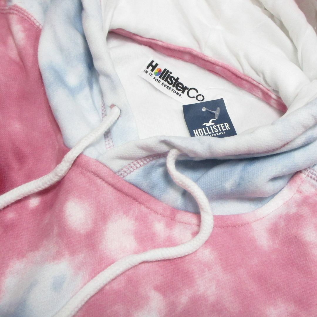 Hollister(ホリスター)の★新品★ホリスター★タイダイプルオーバーパーカー (Pink/Blue/XL) メンズのトップス(パーカー)の商品写真