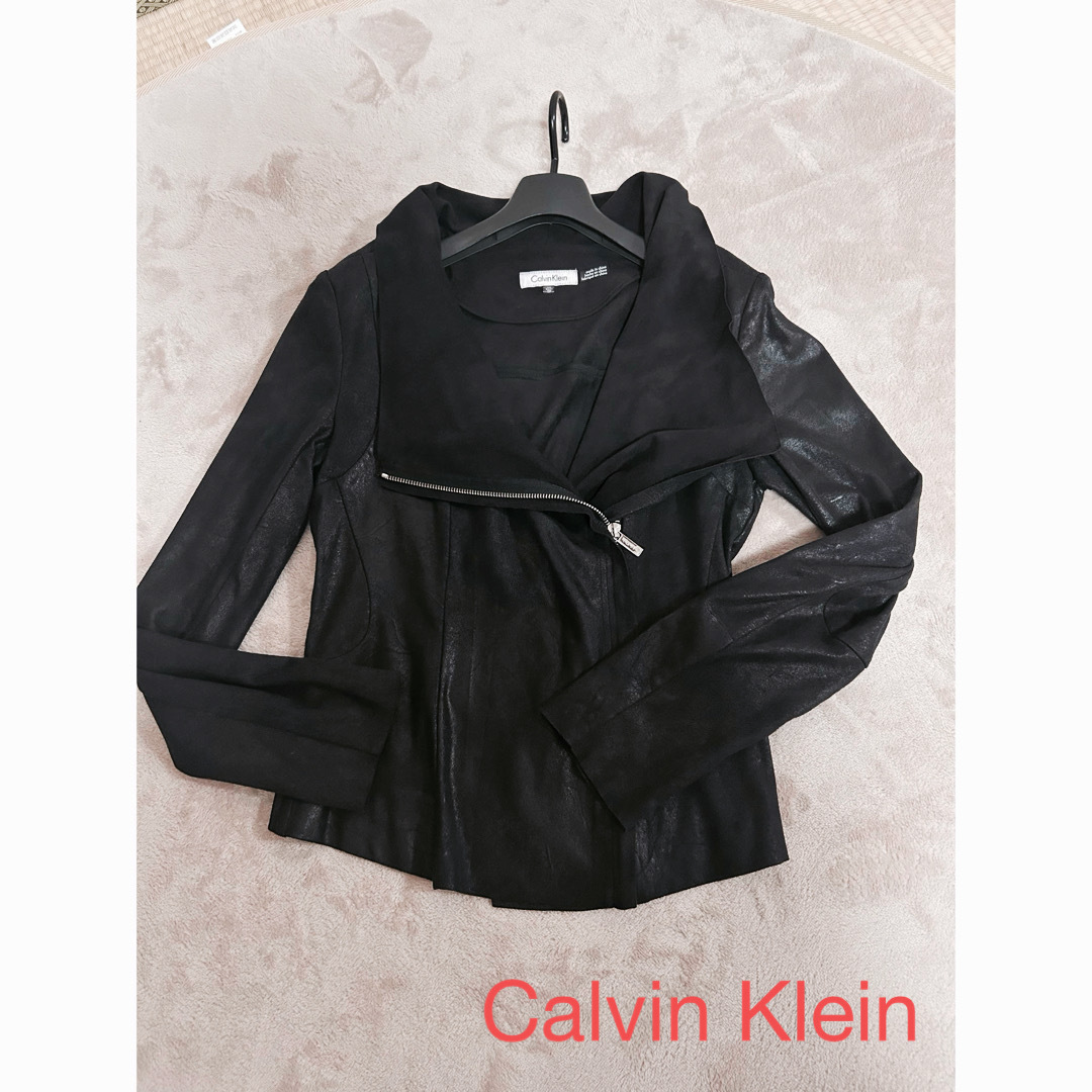 レディース カルバンクライン calvin レザーコート