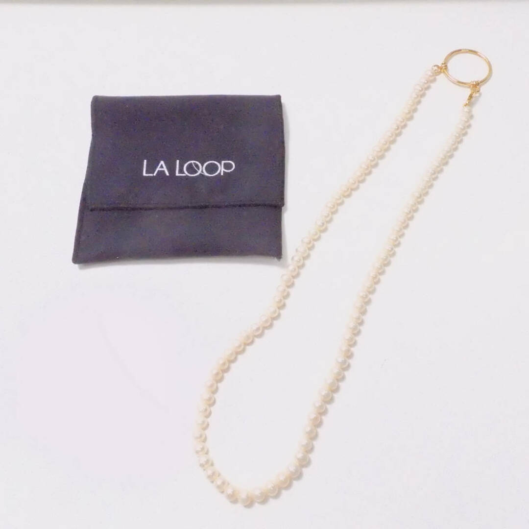 cmつる美品 La LOOP ラループ グラスループ 1点 パール アクセサリー レディース AO1388C