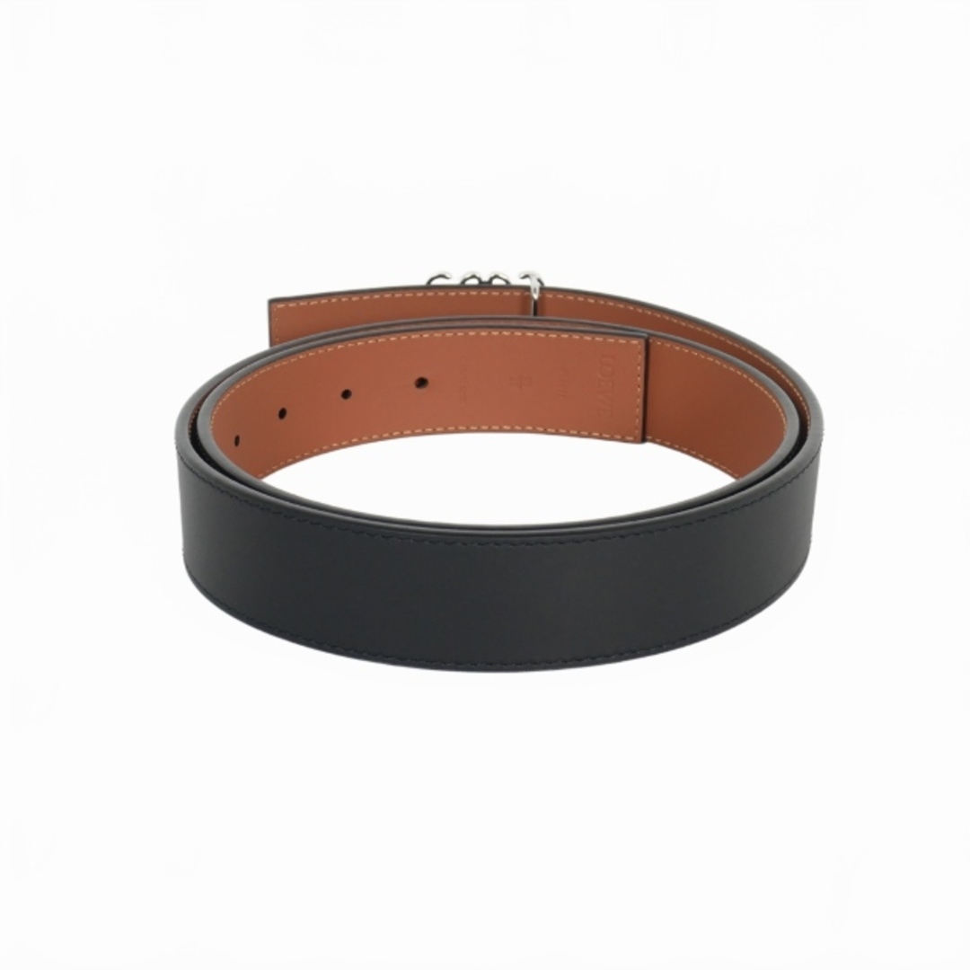 LOEWE - ロエベ LOEWE リバーシブル アナグラム レザー ベルト 95 黒