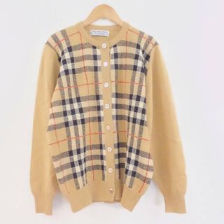 バーバリー(BURBERRY)のBurberrys バーバリー カーディガン 1点 40 ウール100％ チェック ニット レディース AM5128A2 (カーディガン)