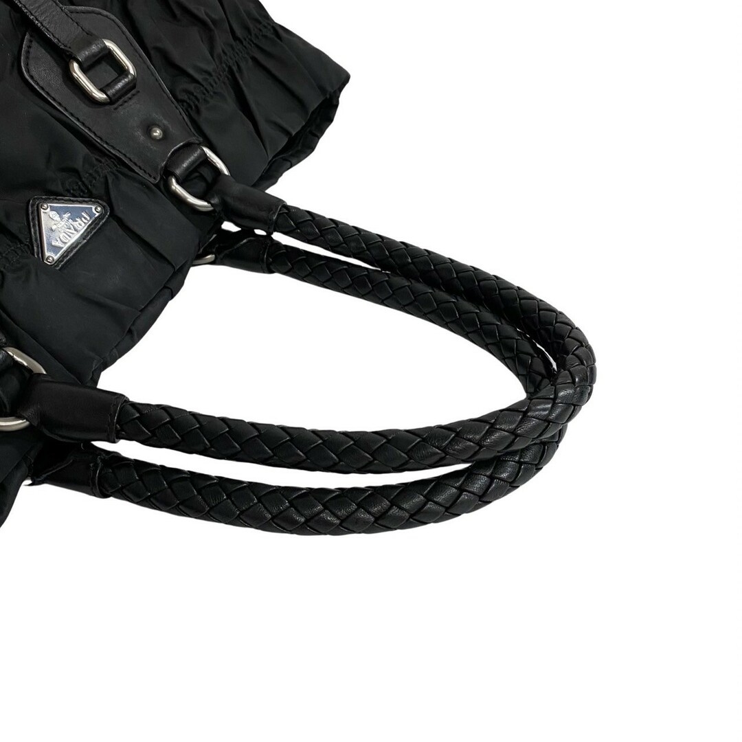 PRADA - 極 美品 希少品 PRADA プラダ 三角 ロゴ 金具 ナイロン レザー