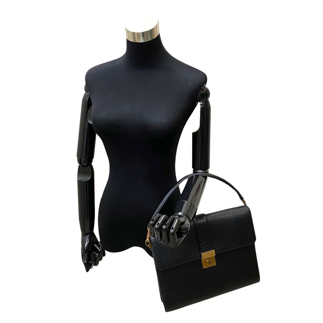 PRADA - 極 美品 希少品 カード付 PRADA プラダ ロゴ 金具 レザー 本革