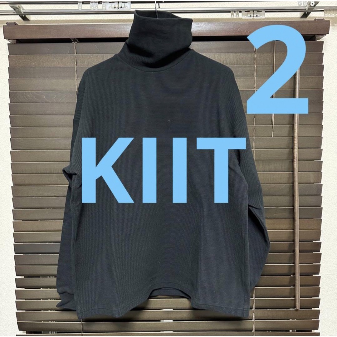 KIIT - KIIT キート ハイネック カットソー スウェット ワッフル