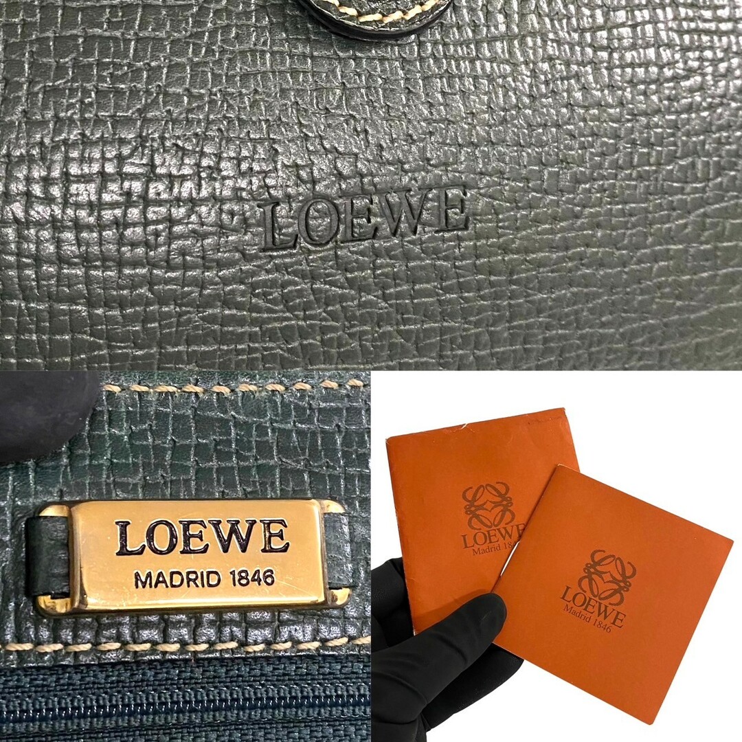 LOEWE バッグ 鞄 バルセロナ レザー ロゴ刻印