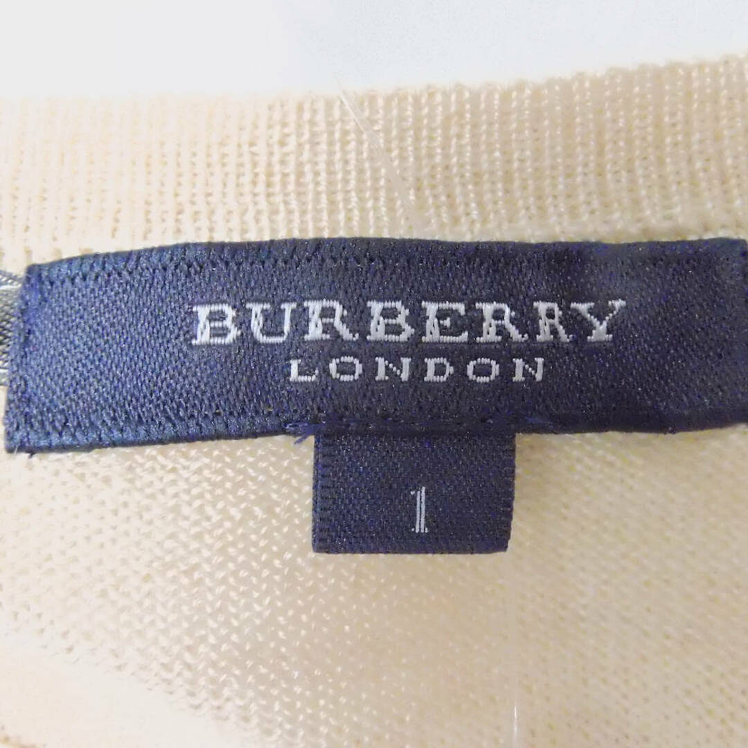 BURBERRY(バーバリー)の美品 BURBERRY バーバリー FB322-985-40 ニット 1点 1 ウール シルク 長袖 レディース AY4724A7  レディースのトップス(ニット/セーター)の商品写真