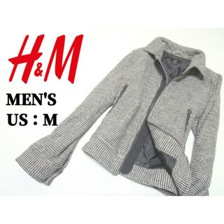 エイチアンドエム(H&M)のメンズ海外M◇H&M◇千鳥柄ウールジャケット(ブルゾン)