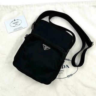 美品✨大人気 PRADA  ショルダーバッグ クロスボディ 黒  白タグ