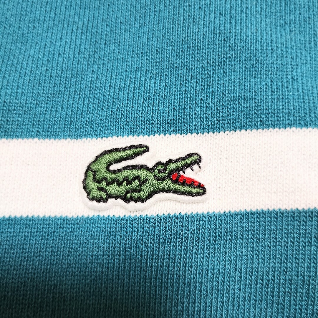 LACOSTE - LACOSTE ラコステ トレーナー スウェット ボーダー 刺繍