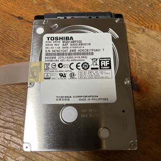 トウシバ(東芝)の2.5インチHDD 320GB 正常品(PCパーツ)