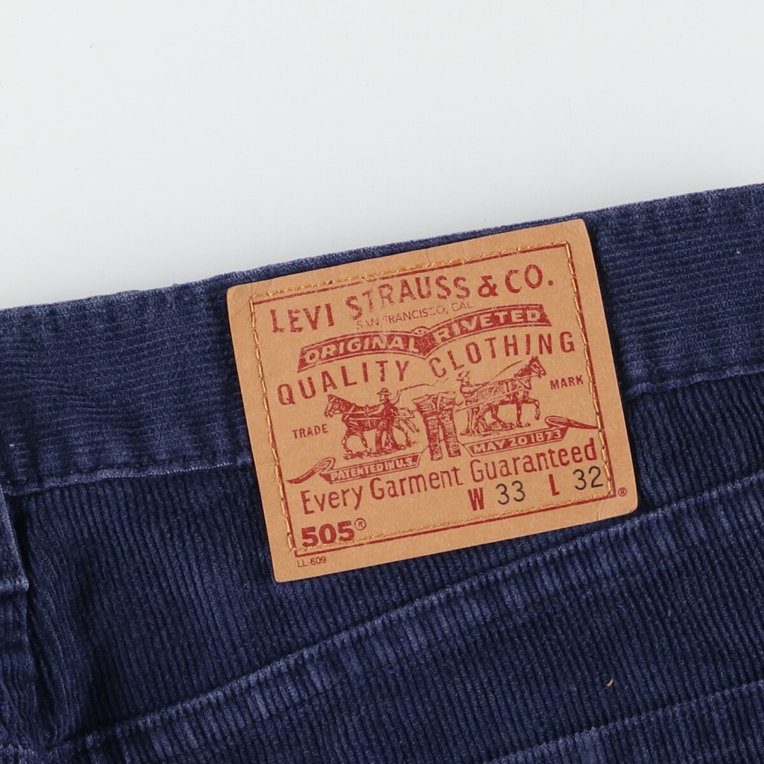 Levi's(リーバイス)の古着 リーバイス Levi's 505 REGULAR FIT STRAIGHT LEG コーデュロイパンツ USA製 メンズw33 /eaa395706 メンズのパンツ(その他)の商品写真