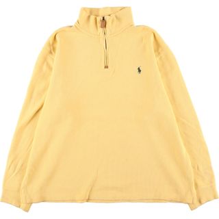 ラルフローレン(Ralph Lauren)の古着 ラルフローレン Ralph Lauren POLO RALPH LAUREN コットンニットハーフジップセーター メンズXL /eaa394830(ニット/セーター)