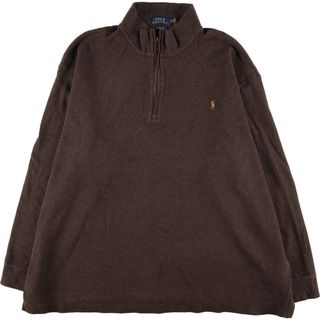 ラルフローレン(Ralph Lauren)の古着 ラルフローレン Ralph Lauren POLO RALPH LAUREN コットンニットハーフジップセーター メンズXXL /eaa394816(ニット/セーター)