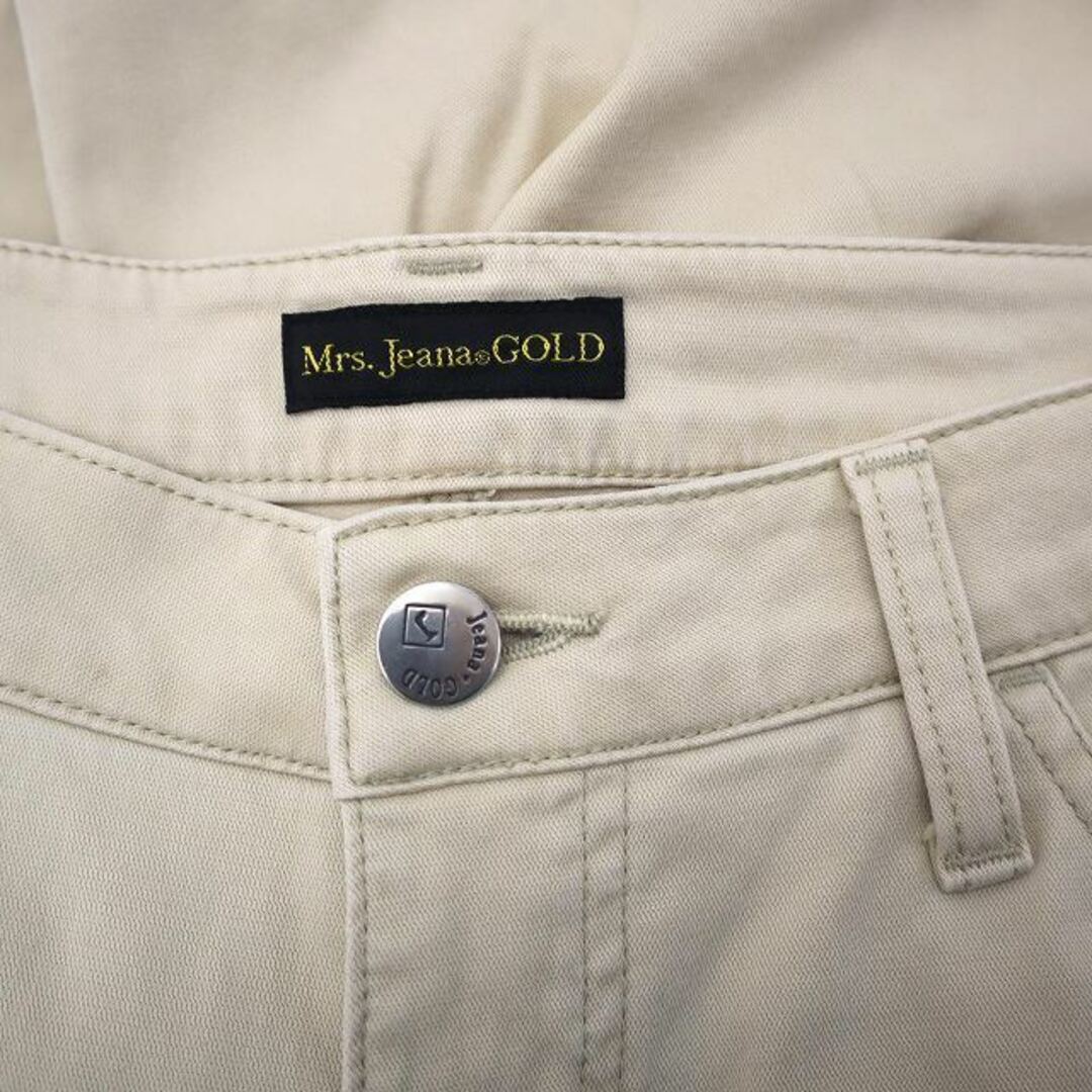 ミセスジーナ Mrs.Jeana GOLD ストレッチ クロップド パンツ 73 レディースのパンツ(その他)の商品写真