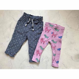 ザラキッズ(ZARA KIDS)のzarababy レギンス　ピンク　ハート　コーデュロイパンツ　80(パンツ)