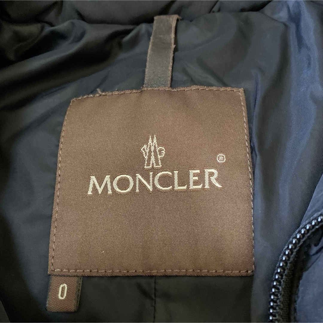 MONCLER(モンクレール)のモンクレール　ダウンジャケット　レディース　サイズ0　茶タグ　Aライン　ブラック レディースのジャケット/アウター(ダウンジャケット)の商品写真