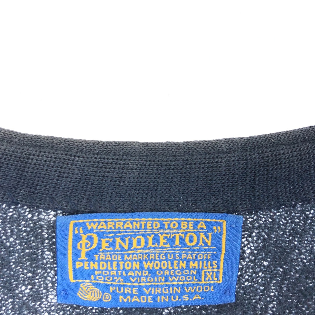 PENDLETON(ペンドルトン)の古着 70年代 ペンドルトン PENDLETON ウールニットカーディガン USA製 メンズXL ヴィンテージ /eaa394991 メンズのトップス(カーディガン)の商品写真